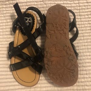 Little Girls black Sandals